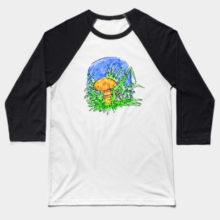 Neon mushroom Baseball T-Shirt